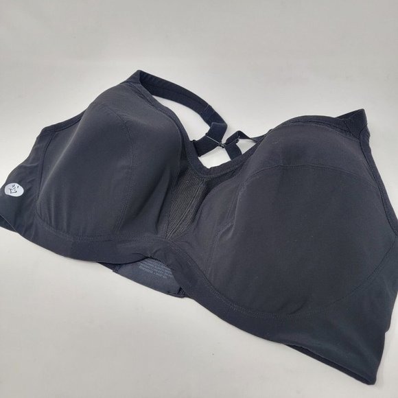 Torrid Active Plus 42DDD Black Mid Impact‎ Underwire Sports Bra Wide Band - Picture 1 of 4
